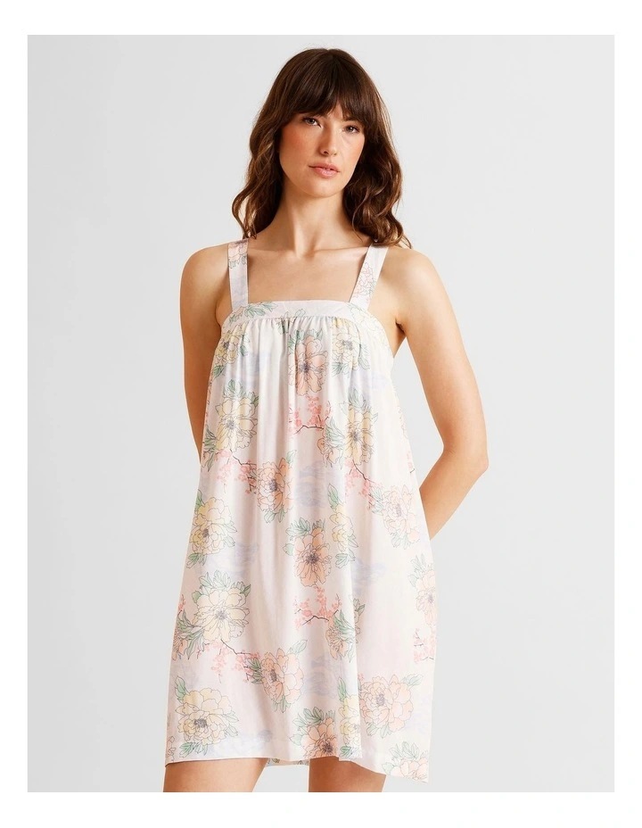 Serene Woven Chemise in Summer Floral Print image 2