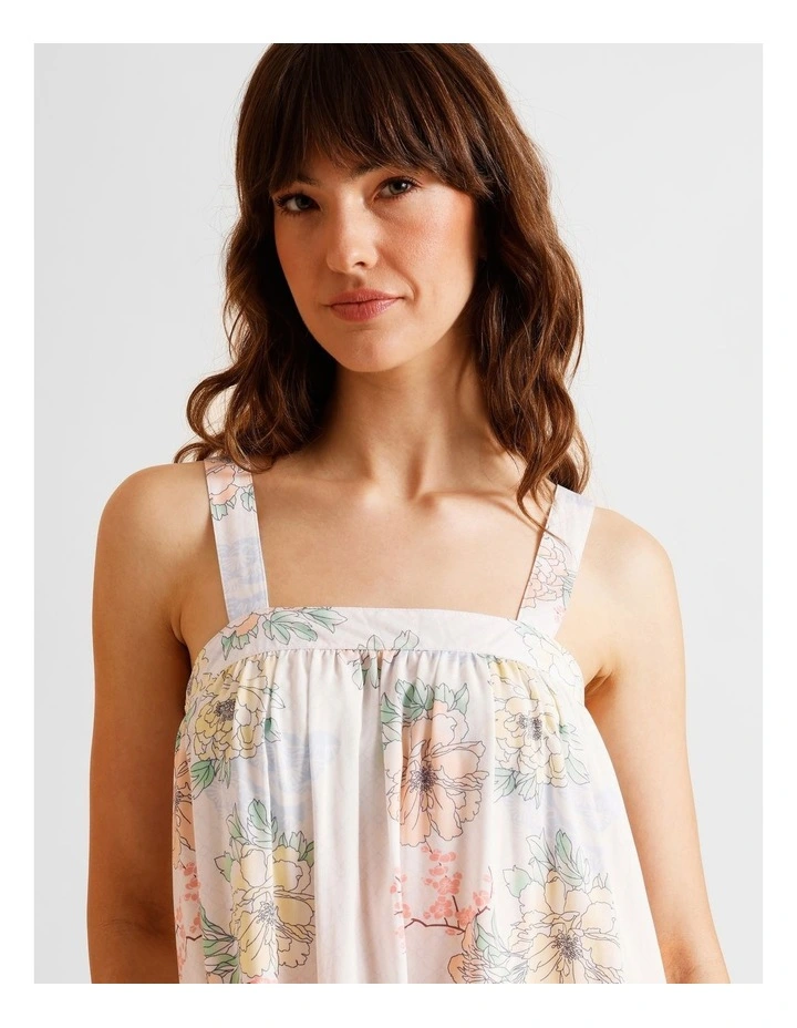 Serene Woven Chemise in Summer Floral Print image 3