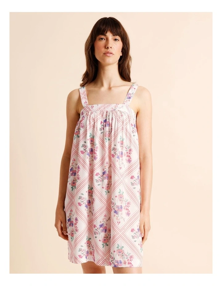 Serene Woven Chemise in Diamond Floral Print image 1