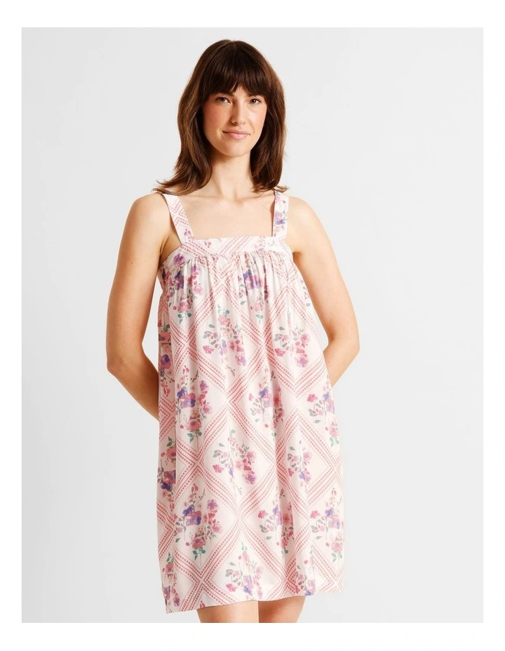 Serene Woven Chemise in Diamond Floral Print image 3