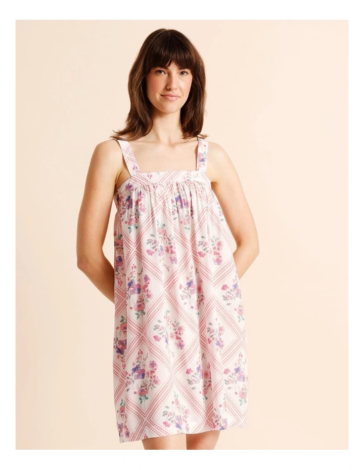 Serene Woven Chemise in Diamond Floral Print image 3