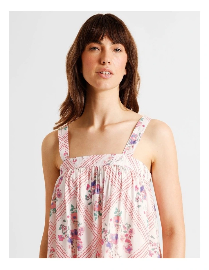 Serene Woven Chemise in Diamond Floral Print image 4