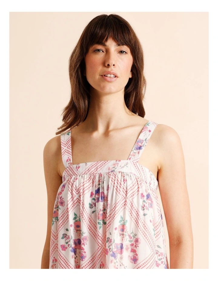 Serene Woven Chemise in Diamond Floral Print image 4