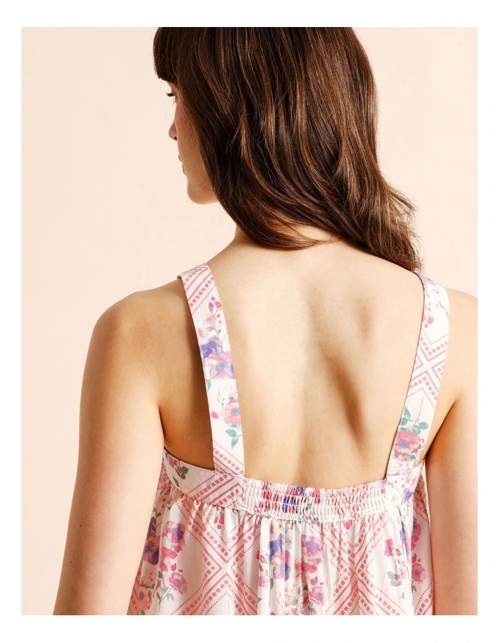 Serene Woven Chemise in Diamond Floral Print image 6