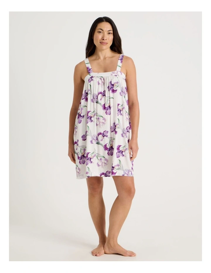 Serene Woven Chemise in Iris Floral Print image 2