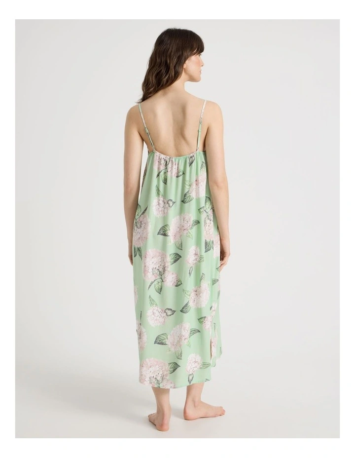 Woven Viscose Chemise in Mint Hydrangea image 5