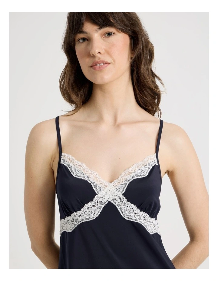 Aurora Slinky Chemise in Navy image 4