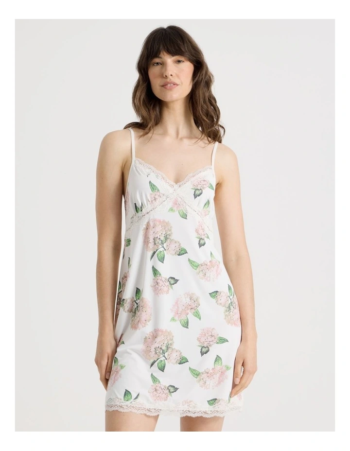 Aurora Slinky Chemise in White Hydrangea image 2