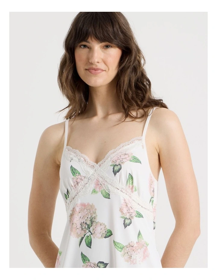Aurora Slinky Chemise in White Hydrangea image 4