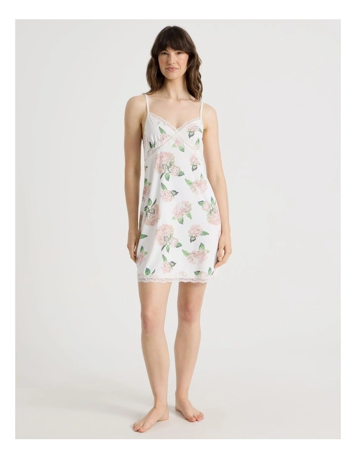 Aurora Slinky Chemise in White Hydrangea image 6