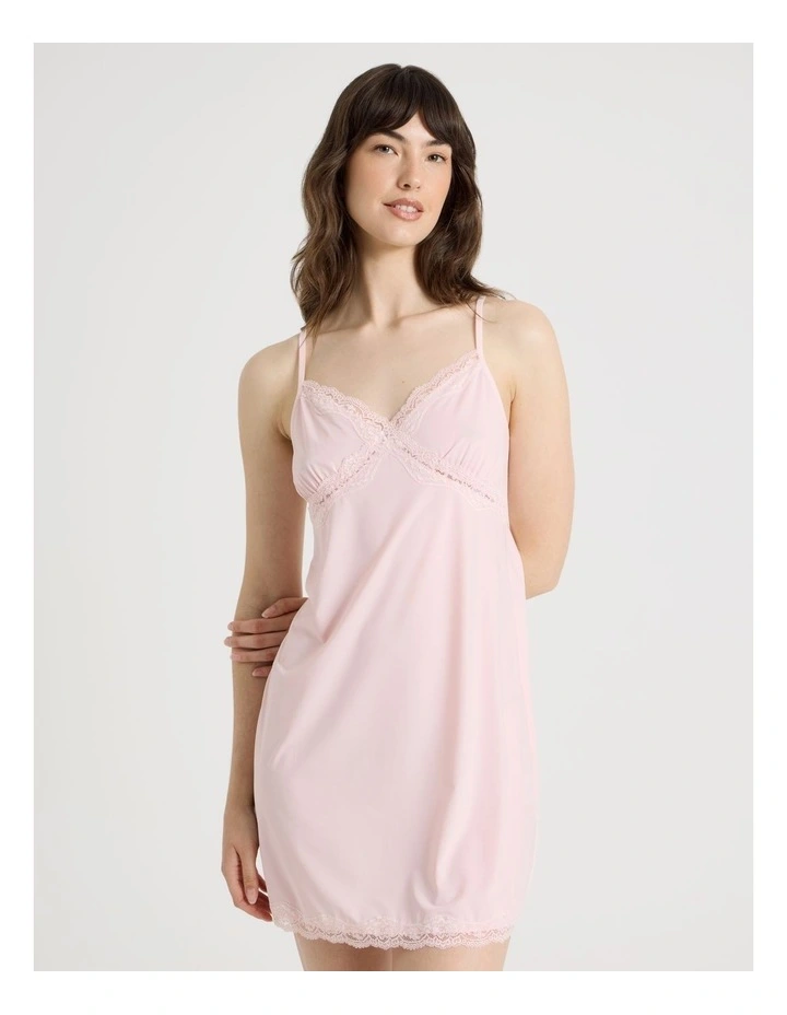 Aurora Slinky Chemise in Pink image 1