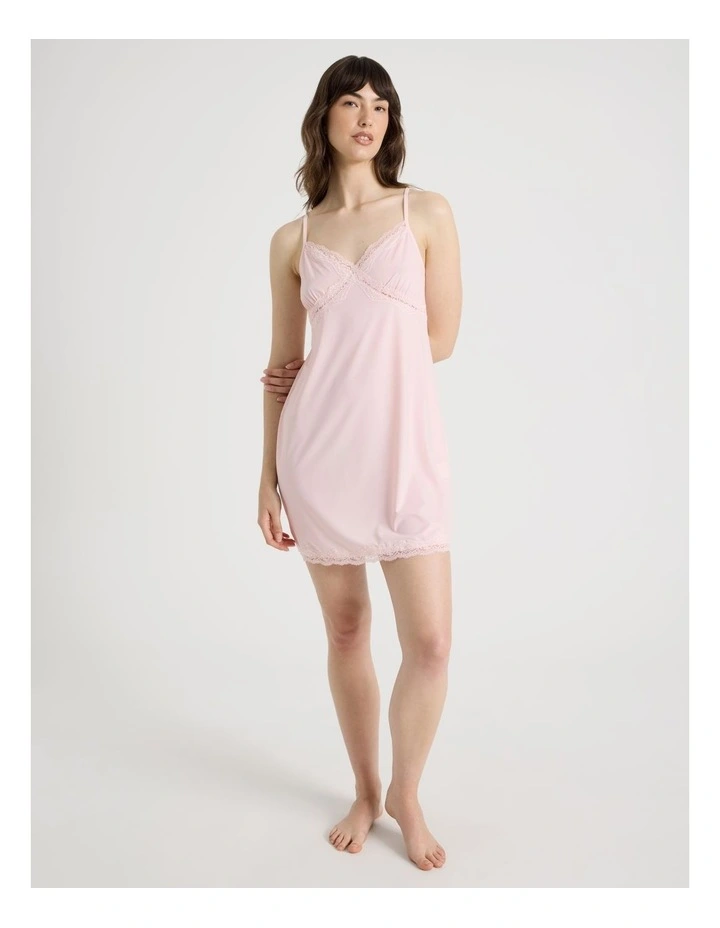 Aurora Slinky Chemise in Pink image 3