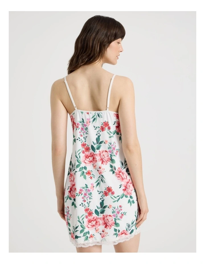 Aurora Slinky Chemise in Painted Floral image 6