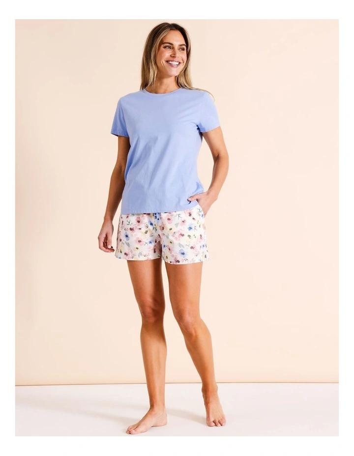 Tableline Knit Short Sleeve PJ Set in Painted Floral image 2