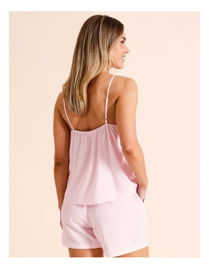 Viscose Cami Boxer Set in Japanese Geo Print image 6