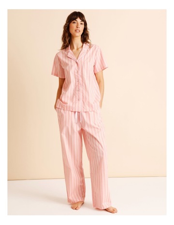 Pink Stripe Print colour