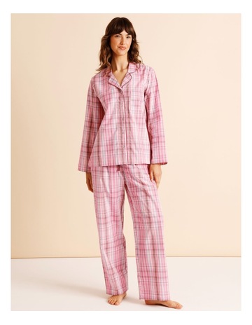 Pink Check Print colour