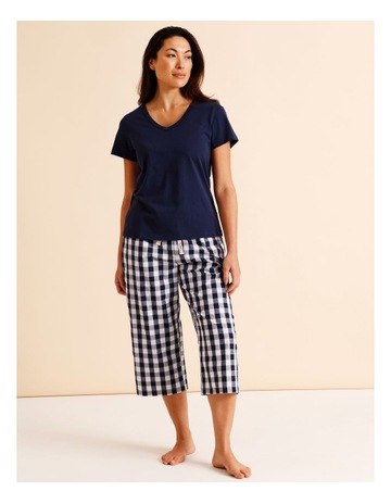 Navy Gingham Print colour