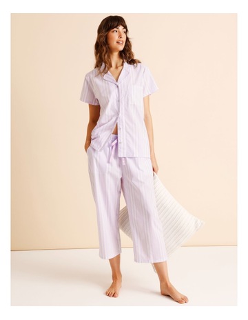 Lilac Stripe Print colour