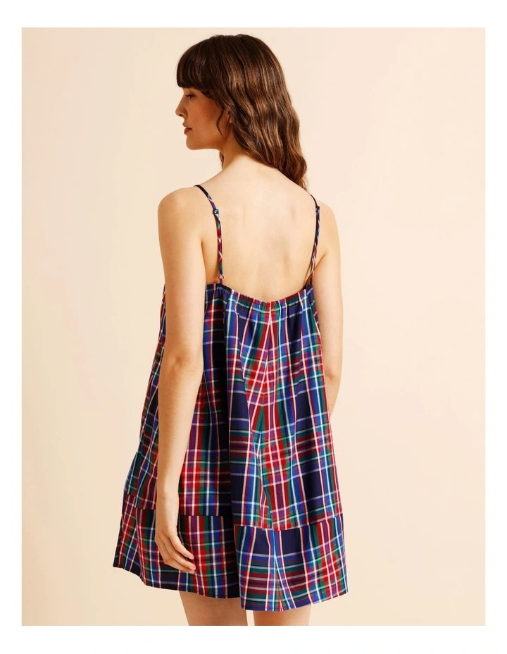 Christmas Relaxed Chemise in Navy Yarn Dyed Tartan image 6
