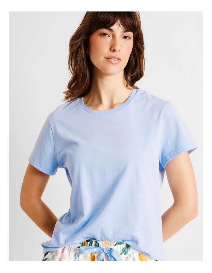 Essentials Short Sleeve Short PJ Set in Lemon Print image 3