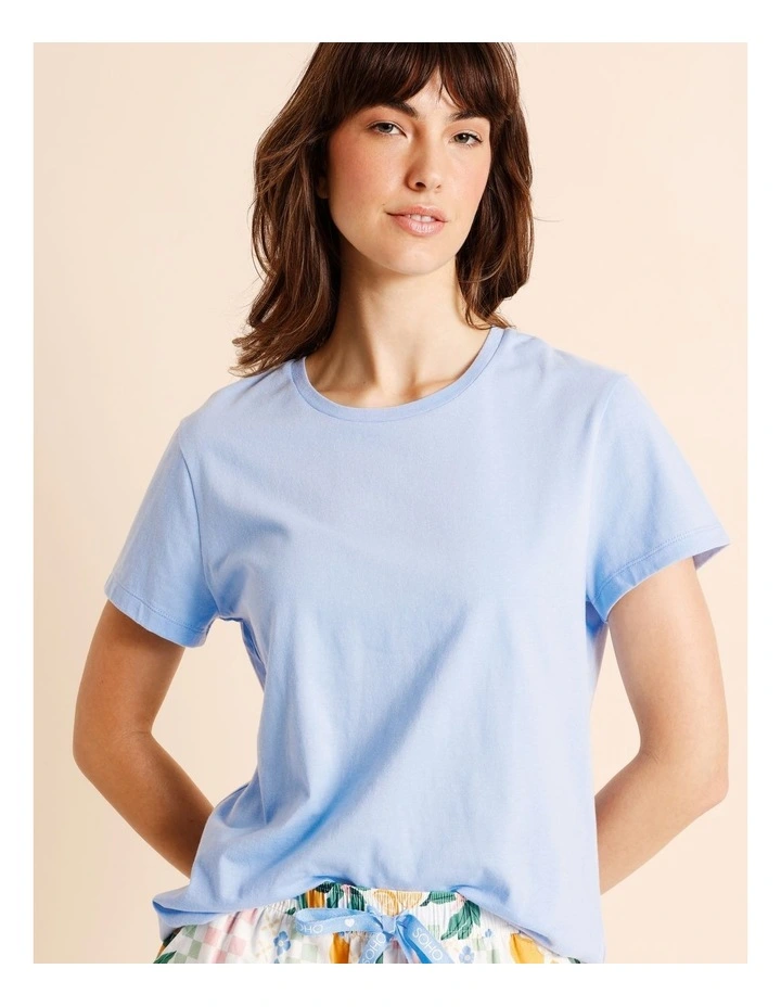 Essentials Short Sleeve Short PJ Set in Lemon Print image 3