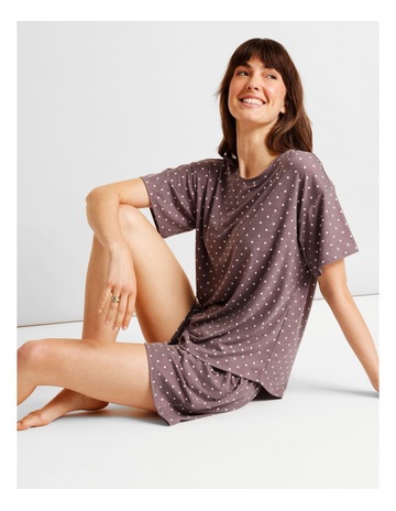 Taupe Dots Print colour
