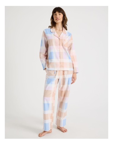 Blue Check Print colour