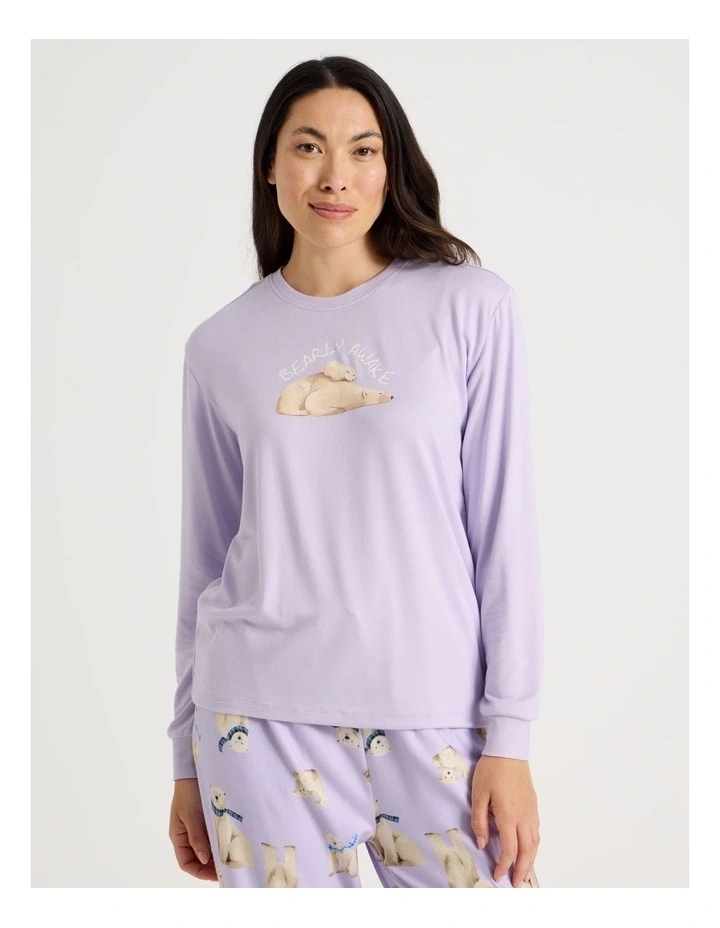 Pyjama Set in Winter Bears Print image 5