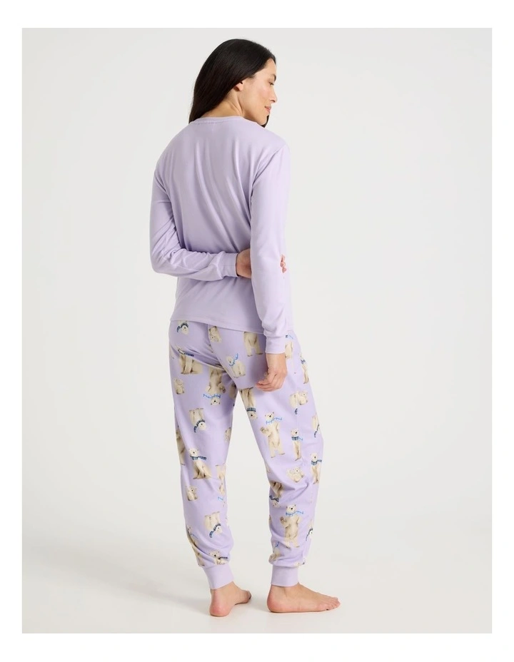 Pyjama Set in Winter Bears Print image 6