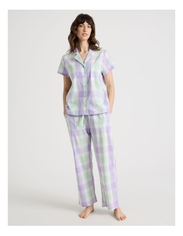 Mint Lilac Check colour