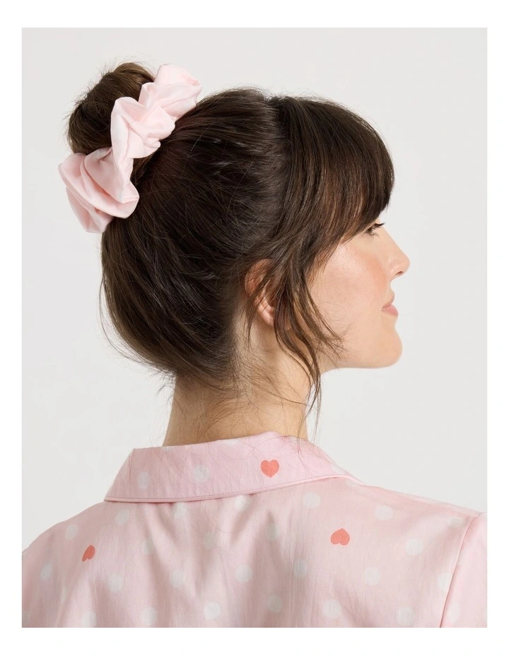 Cotton Sateen Short Sleeve Short Pant Gifting Pyjama Set in Pink Spot image 5