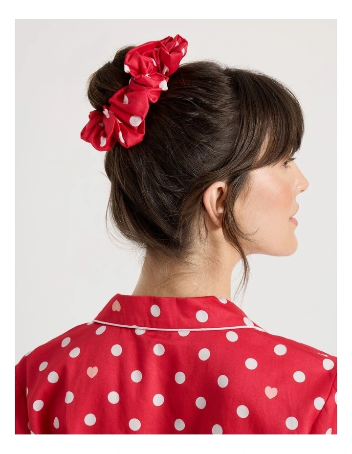 Cotton Sateen Short Sleeve Short Pant Gifting Pyjama Set in Red Spots image 3