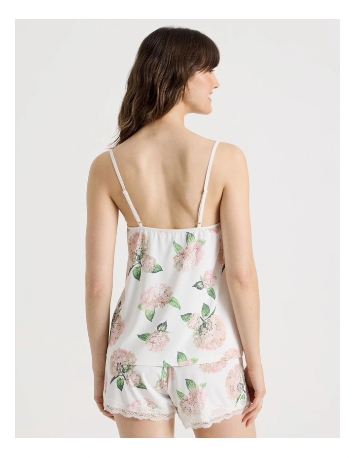 Aurora Slinky Cami Boxer Set in White Hydrangea image 5