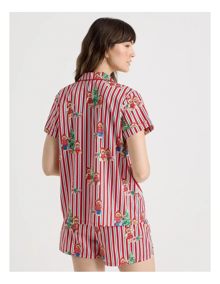 Charity Cotton Sateen Short Sleeve Pyjama Set in Charity Bear image 6