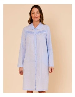 Timeless Clipdot Brunch Coat in Soft Blue