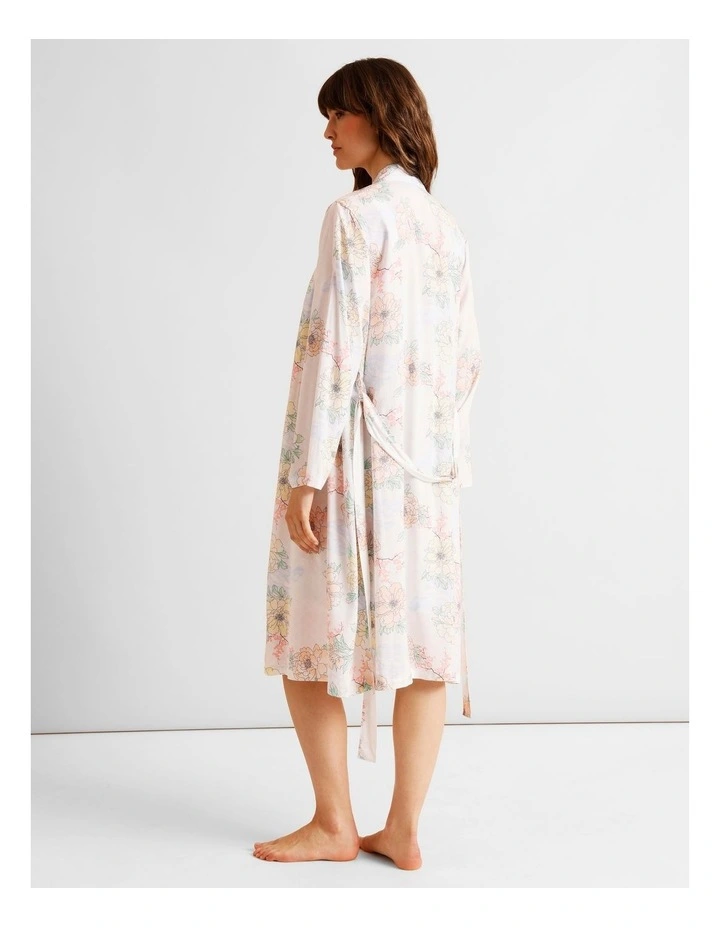 Serene Woven Robe in Summer Floral Print image 4