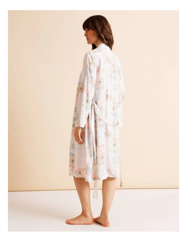 Serene Woven Robe in Summer Floral Print image 4
