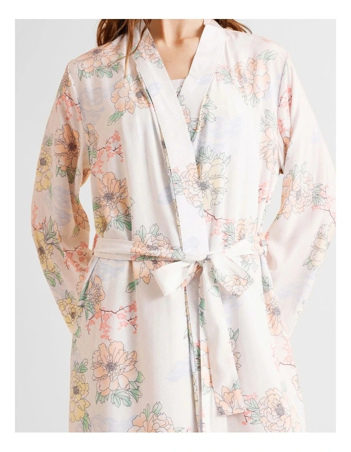 Serene Woven Robe in Summer Floral Print image 5