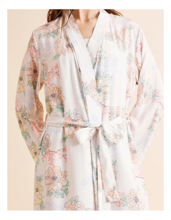 Serene Woven Robe in Summer Floral Print image 5