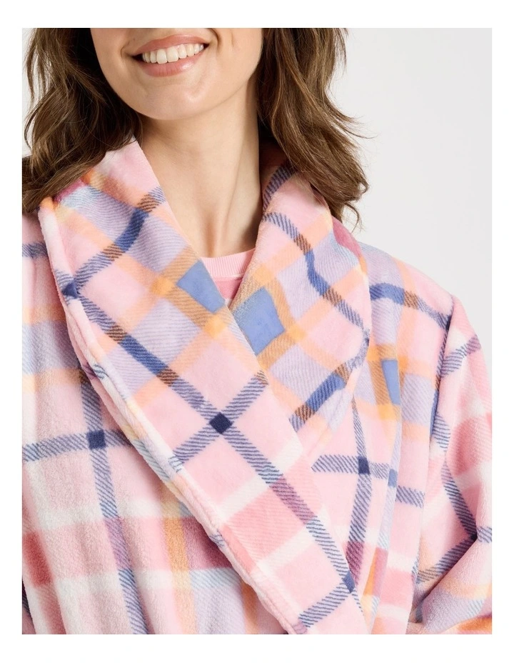 Robe in Pink Check Print image 4