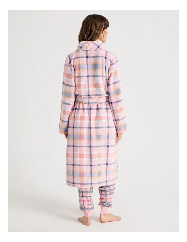 Robe in Pink Check Print image 5