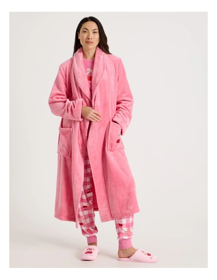 Novelty Robe in Cherry Pink image 2