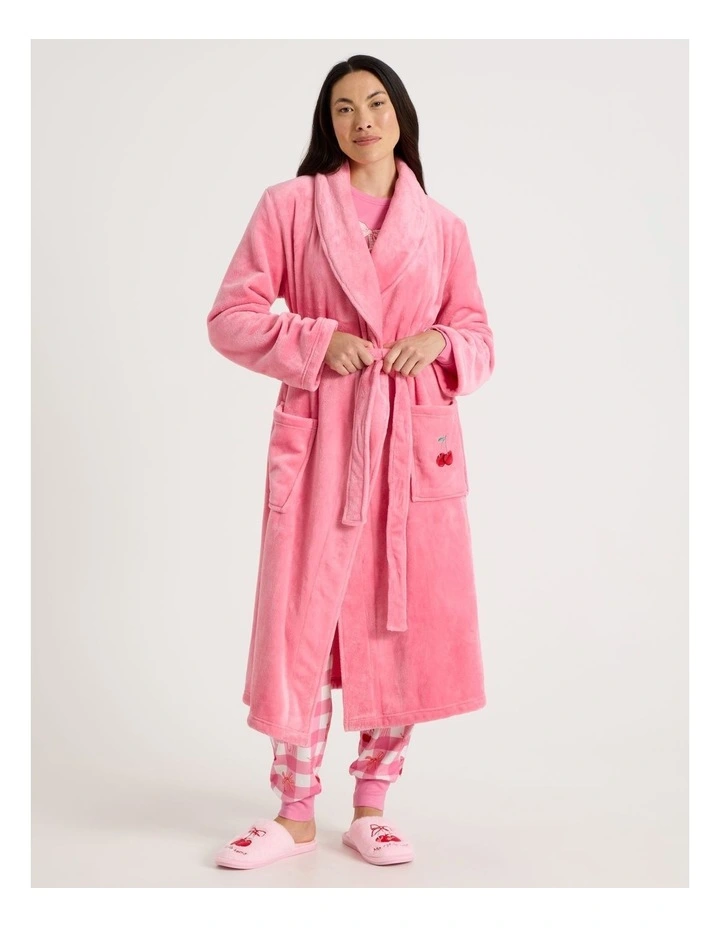 Novelty Robe in Cherry Pink image 5