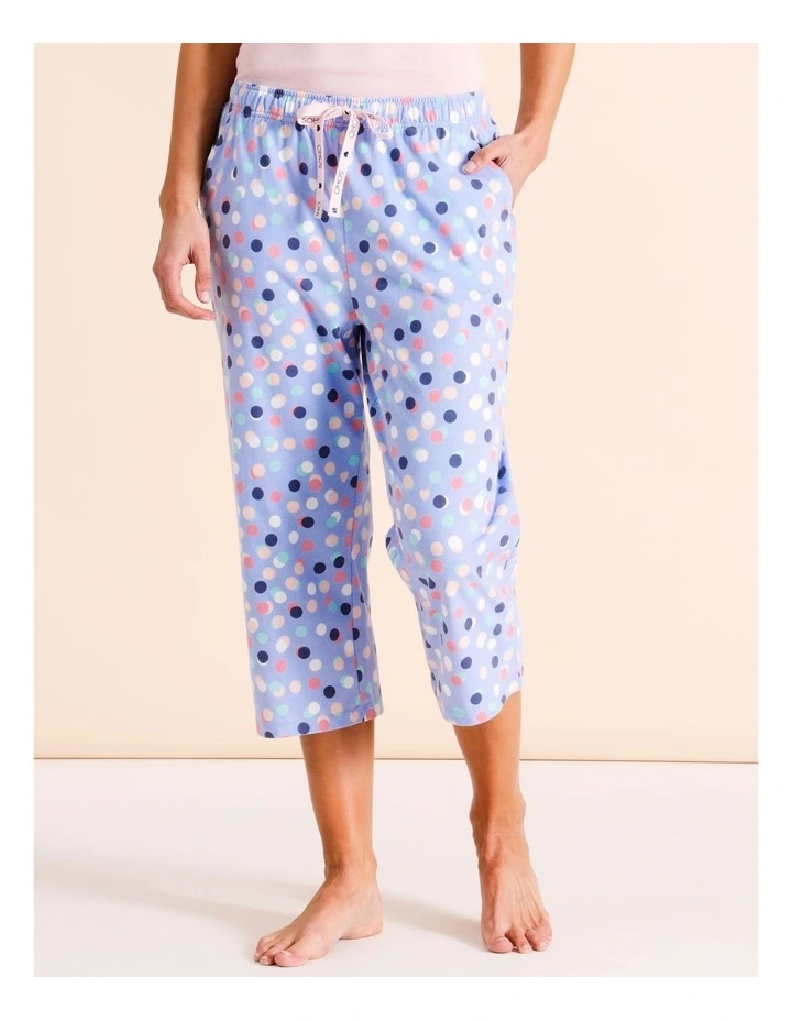 Tableline Knit 3/4 PJ Pant in Confetti image 2
