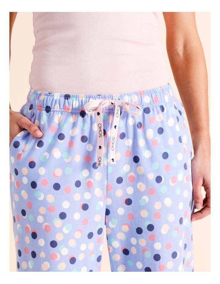 Tableline Knit 3/4 PJ Pant in Confetti image 5