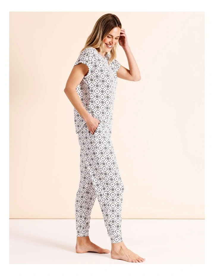 Everyday PVE Cuff Pant in Multi Tile Print image 1