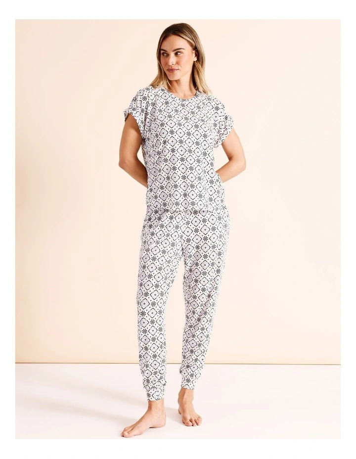 Everyday PVE Cuff Pant in Multi Tile Print image 3