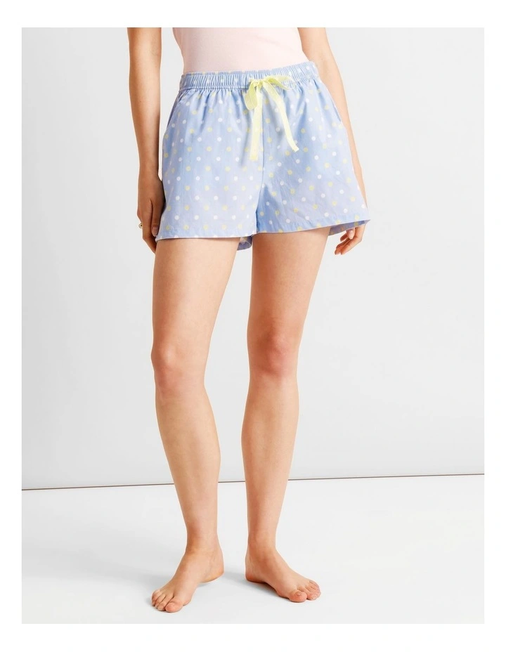 Essentials Woven PJ Short in Multi Spot Print image 2