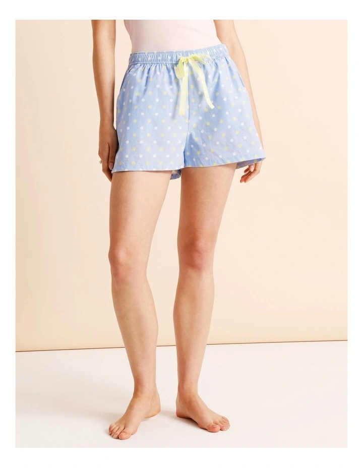 Essentials Woven PJ Short in Multi Spot Print image 2